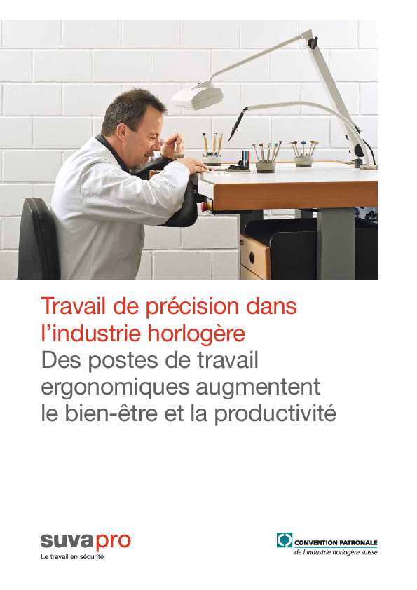 Brochure: Ergonomie dans l'industrie horlogère