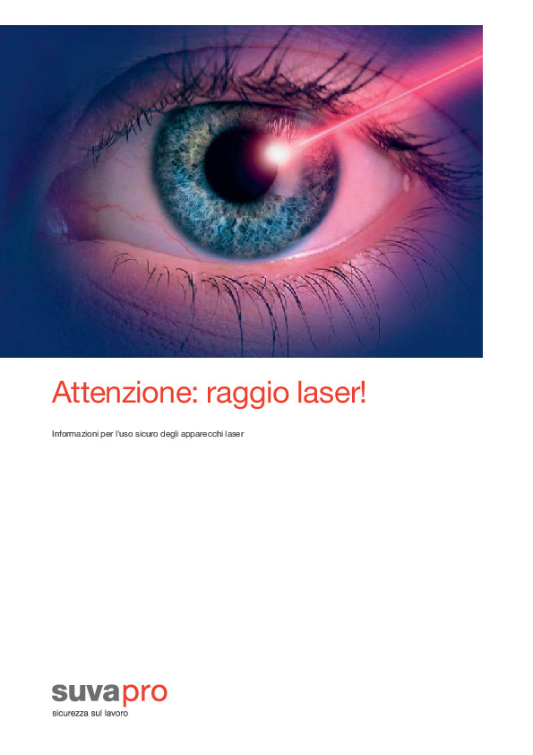 Attenzione: raggio laser — misure di sicurezza