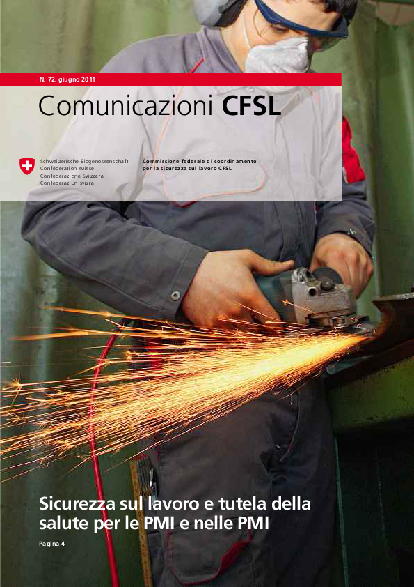 Comunicazioni CFSL N. 72/2011: Sicurezza sul lavoro e tutela della salute per le PMI e nelle PMI
