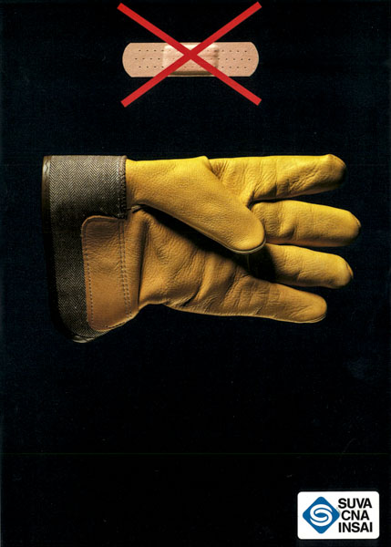 Manifesto dedicato protezione delle mani, 1984