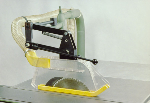 Cape de protection et d’aspiration transparente pour scie circulaire, 1991