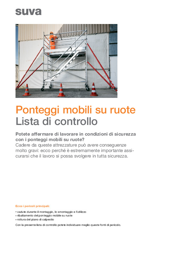 Lavorare in sicurezza con i ponteggi mobili su ruote