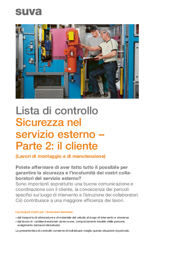 Sicurezza nel servizio esterno (2): il cliente
