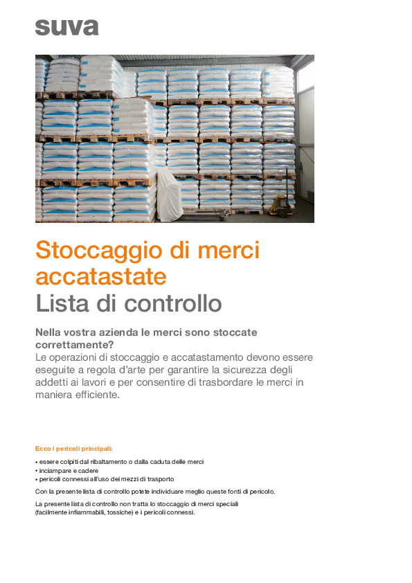 Lista Stoccaggio di merci: sicuro ed efficiente
