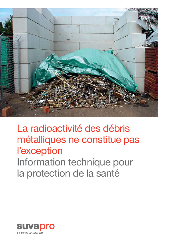 Substances radioactives dans la ferraille