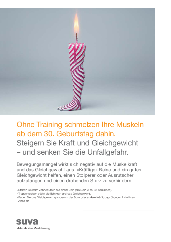 Kraft- und Gleichgewichtstraining als Sturzprävention