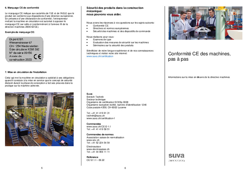 Construire des machines avec marquage CE – Guide