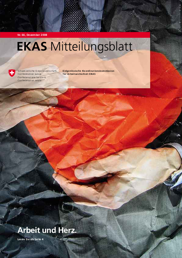 EKAS-Mitteilungsblatt Nr. 66/2008: Arbeit und Herz