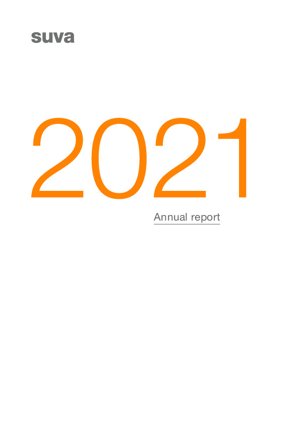 Suva Annual Report 2021 in PDF format