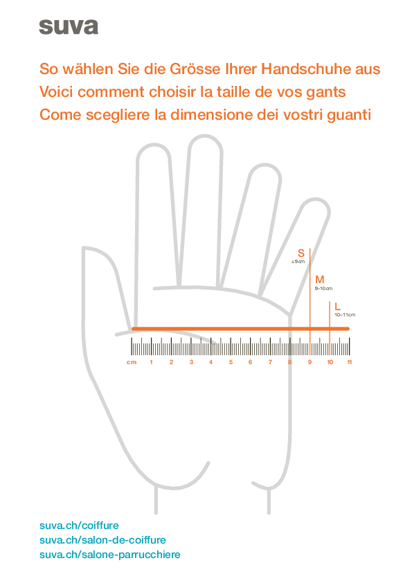 Choisissez des gants de la bonne taille
