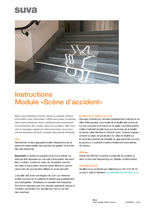 Instructions Module «Scène d’accident»
