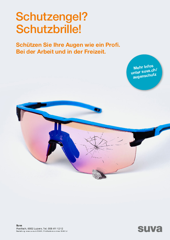 Schutzbrille tragen und Augenverletzungen vermeiden