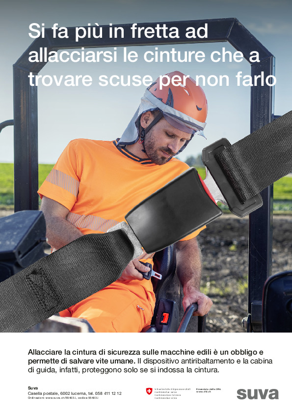 Manifesto: cintura di sicurezza