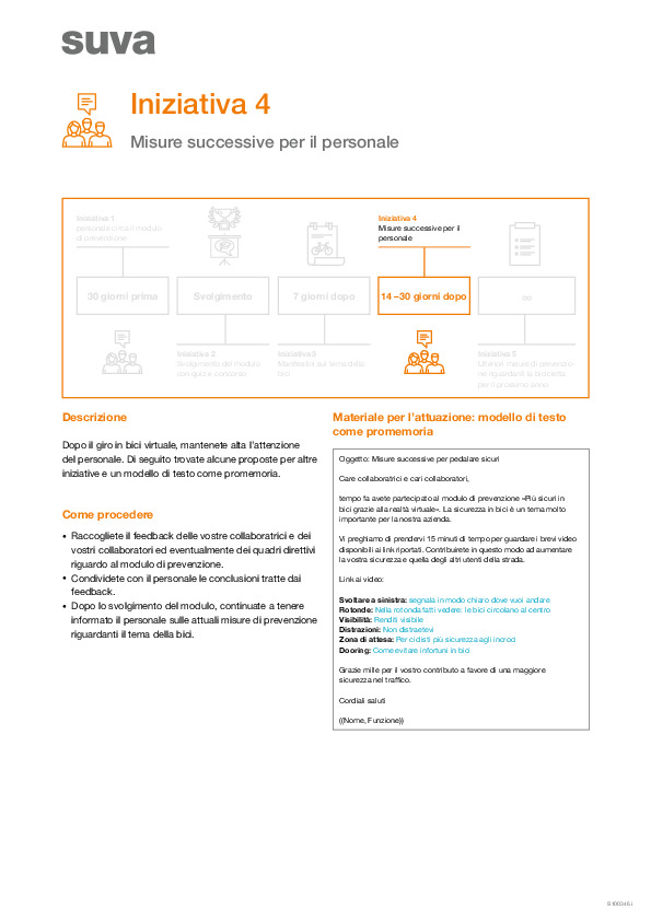 Misure successive per il personale