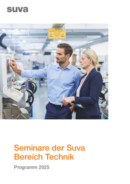 Seminare der Suva – Bereich Technik – Programm 2025