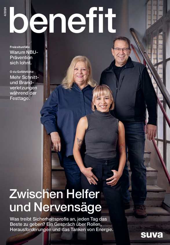benefit, das Kundenmagazin der Suva: 2024, Ausgabe 4, Dezember