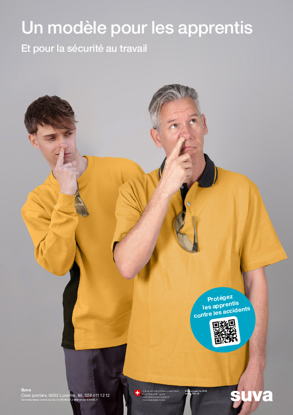 Soyez un modèle pour les apprentis Affichette