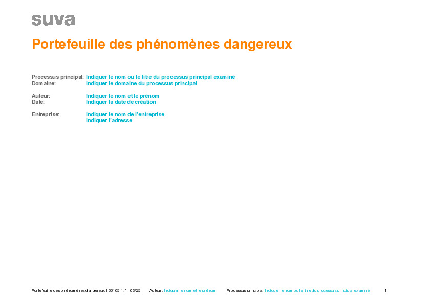 Modèle Word : Identifier les dangers dans votre entreprise