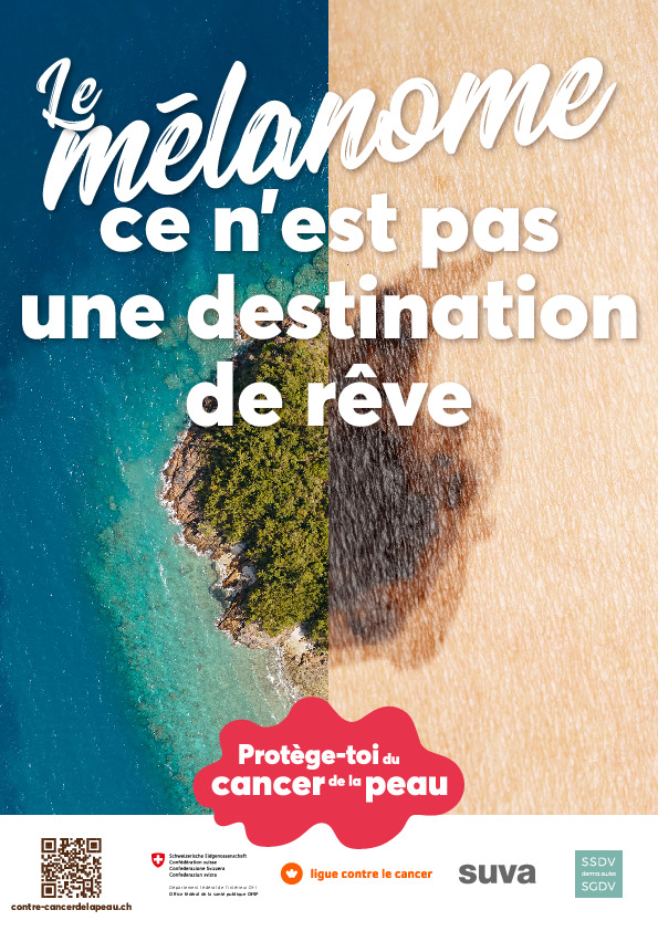 Affichettes sur la protection anti-UV – contre le cancer de la peau
