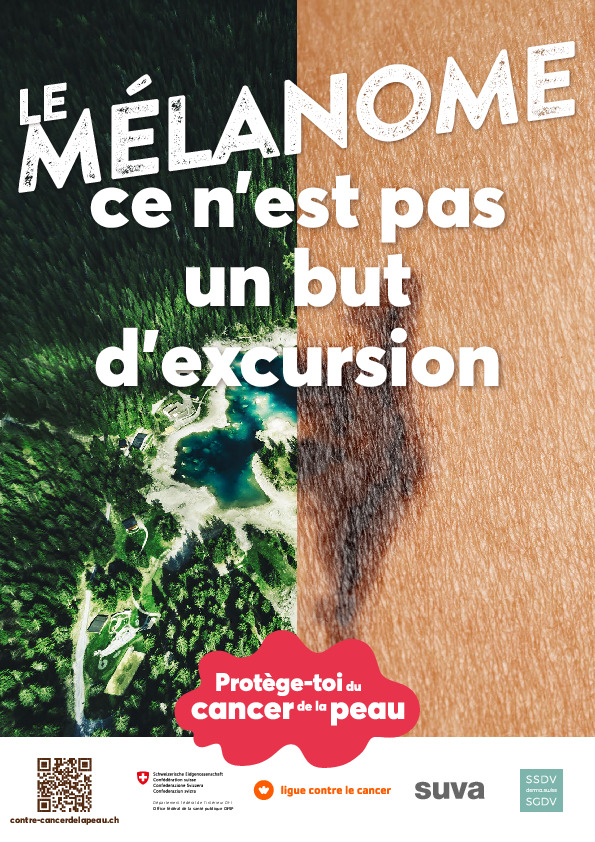 Affichettes sur la protection anti-UV – contre le cancer de la peau