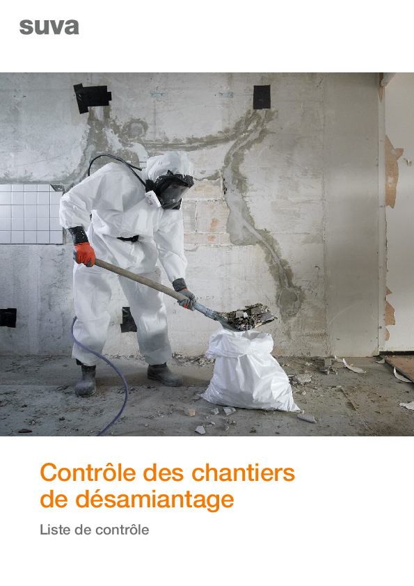 Liste de contrôle Contrôle des chantiers de désamiantage