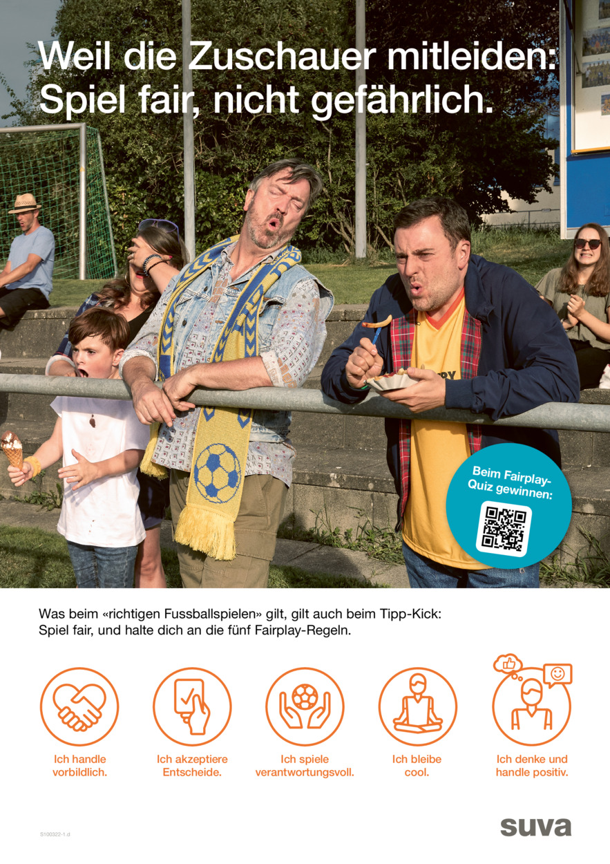 Weil die Zuschauer mitleiden: Spiel fair, nicht gefährlich.