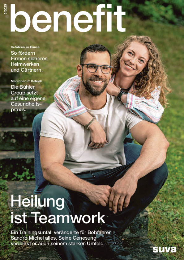 benefit, das Kundenmagazin der Suva Ausgabe 3 2025