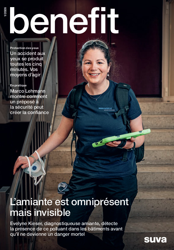«benefit», le magazine des clients de la Suva, 1/2026