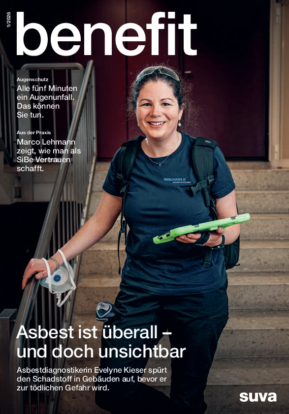 benefit, das Kundenmagazin der Suva Ausgabe 1 2026