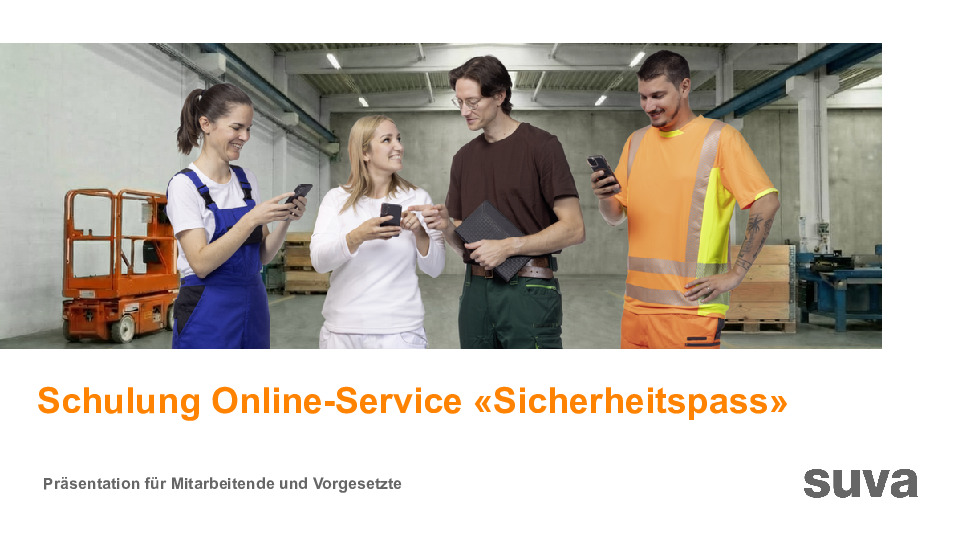 Sicherheitspass: Schulungspräsentation