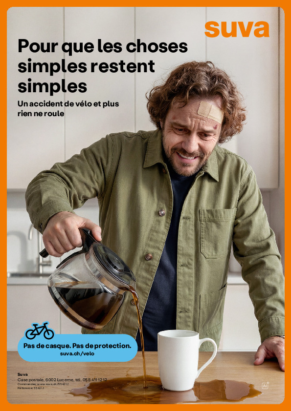 Affichette «Casque de cycliste»