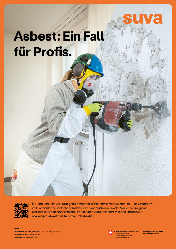 Kleinplakat - Asbest: Ein Fall für Profis