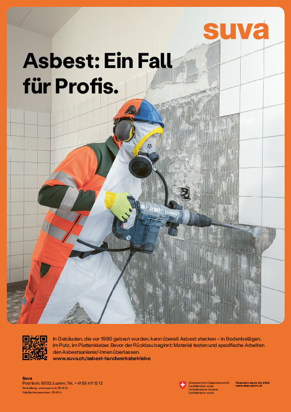 Kleinplakat - Asbest: Ein Fall für Profis
