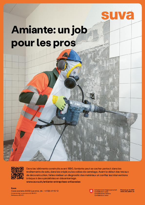 Affichette - Amiante: un cas pour les pros
