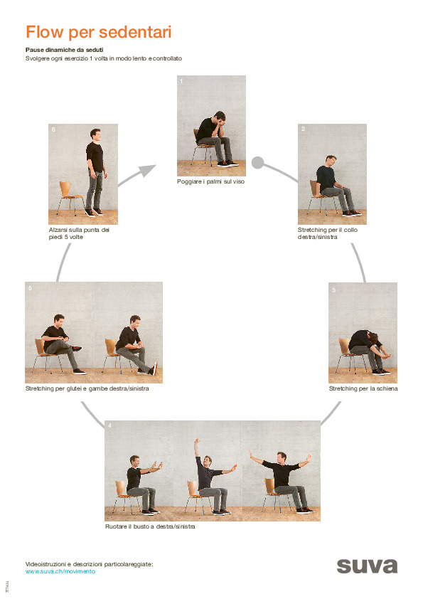Video: esercizi di stretching e riscaldamento in ufficio