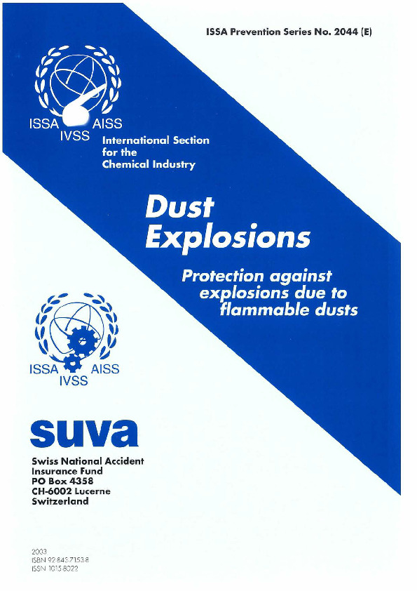 Dust Explosions - Protection against explosions due to flammabledusts