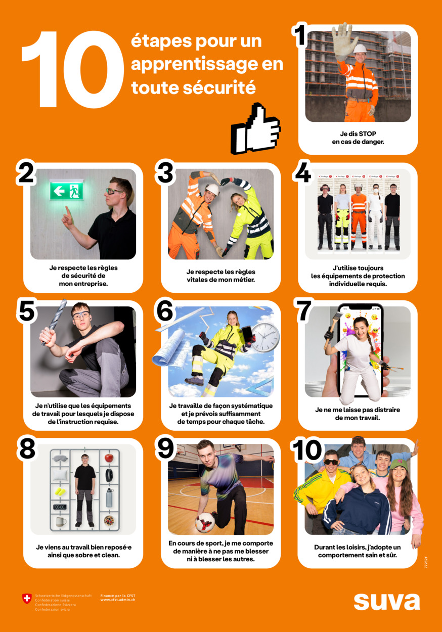 Affiche F4: les apprentis donnent 10 conseils aux app.