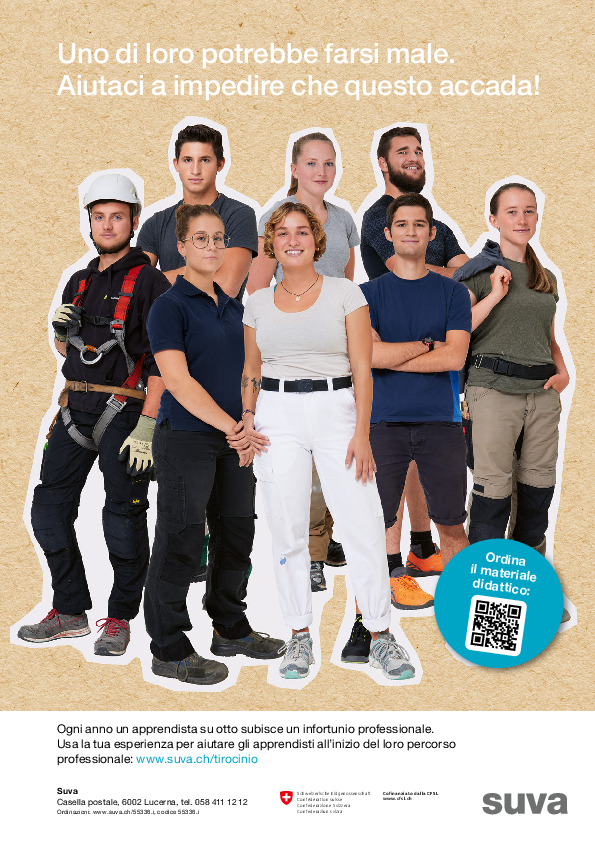 Manifesto: più sicurezza sul lavoro per gli apprendisti