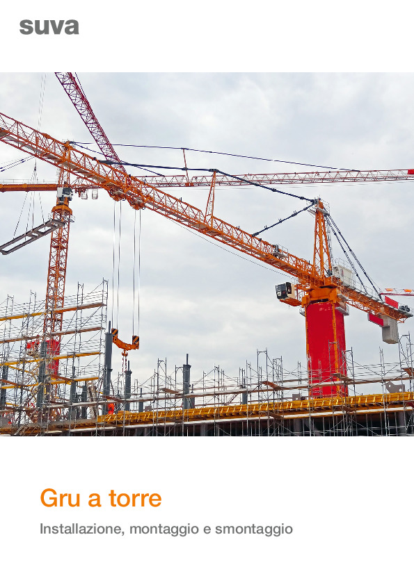 Opuscolo sulle gru a torre: installazione e montaggio