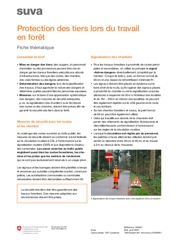 Protéger le public lors de travaux forestiers