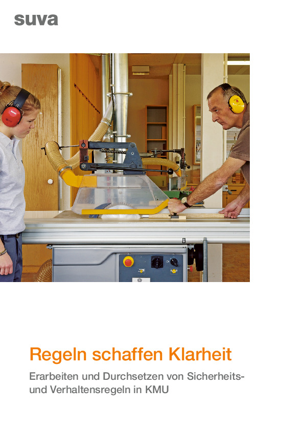 Regeln für mehr Arbeitssicherheit – Merkblatt