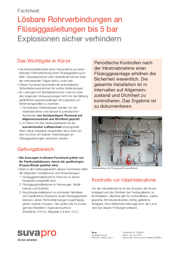 Verbindungen, die halten müssen: Flüssiggas-Rohrsysteme