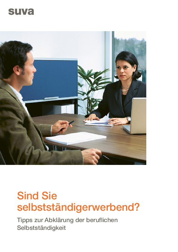 Factsheet «Sind Sie selbständigerwerbend?»