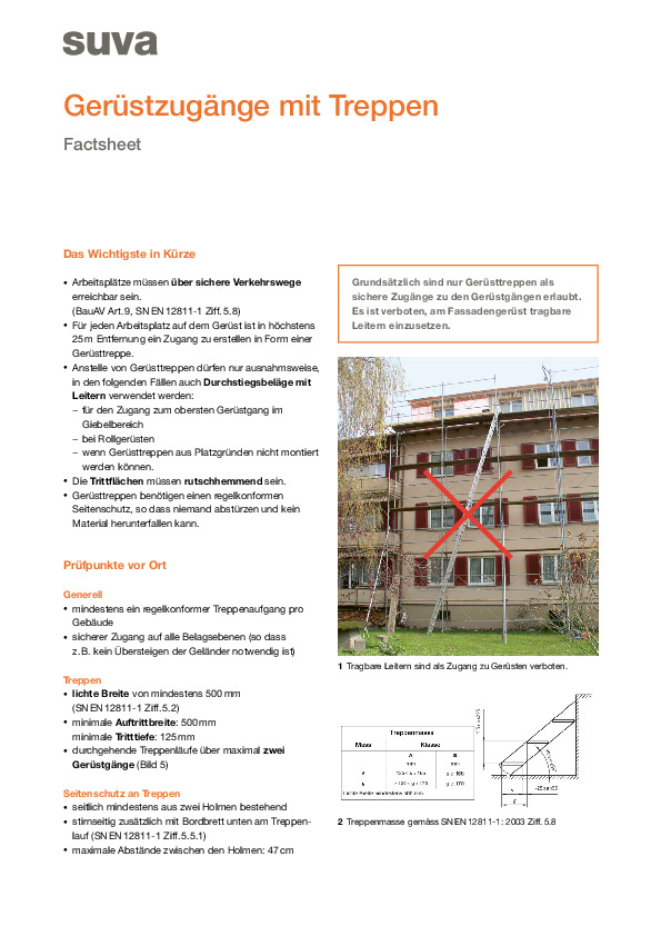 Treppe oder Leiter? Der sichere Zugang zum Gerüst