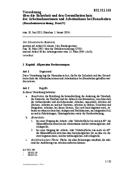 Pflichtlektüre für Arbeitgeber: die BauAV