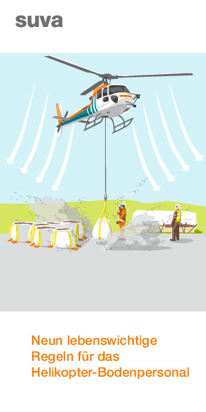 Lebenswichtige Regeln für das Helikopter-Bodenpersonal