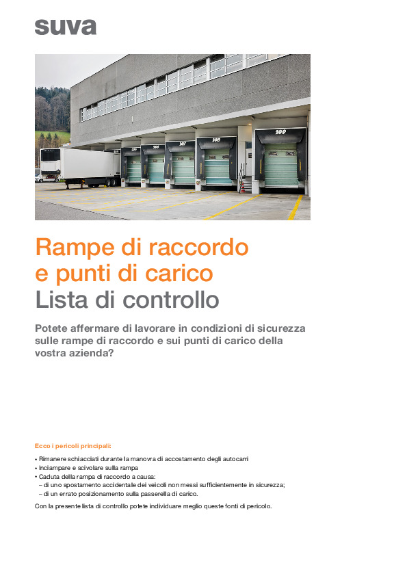 Lavorare in sicurezza su rampe di raccordo e punti di carico