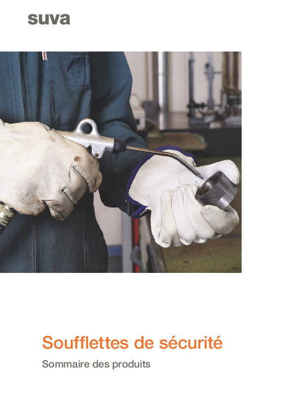 Fiche thématique Soufflettes de sécurité: aperçu des produits