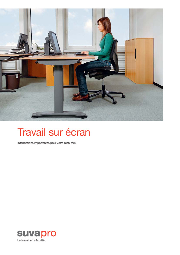 Publication: ergonomie du poste de travail informatisé
