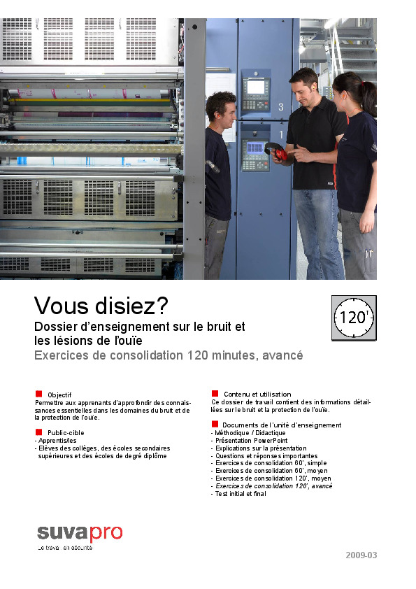 Exercices liés à l’unité «Vous disiez?»: 120 minutes, niveau avancé